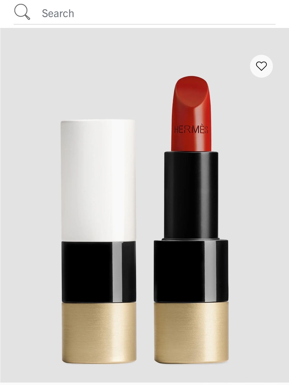 Hermes Rouge Lipstick — Classic Red